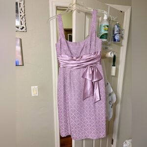 Maggy London Mauve Lace Dress